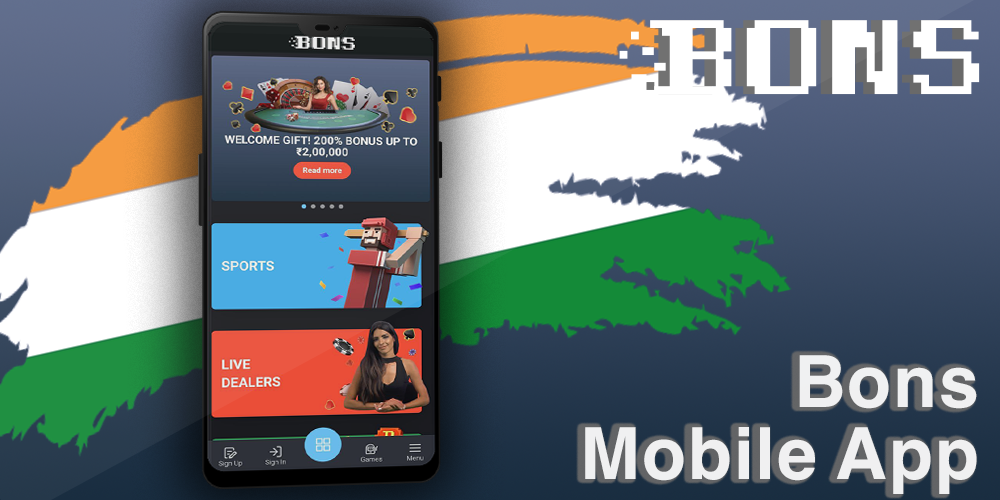Bons mobile application in India