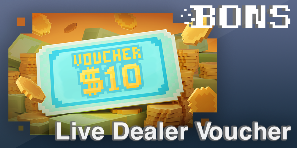 Live Dealer Voucher at Bons casino - get $10 for a Live Roulette