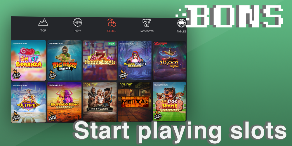 Instructions on how to start gambling at Bons casino in India