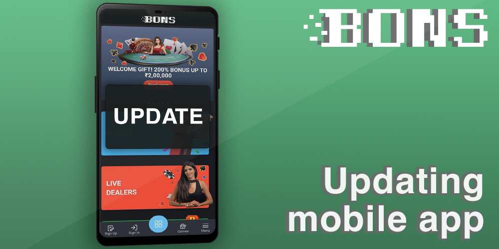 Updating Bons app