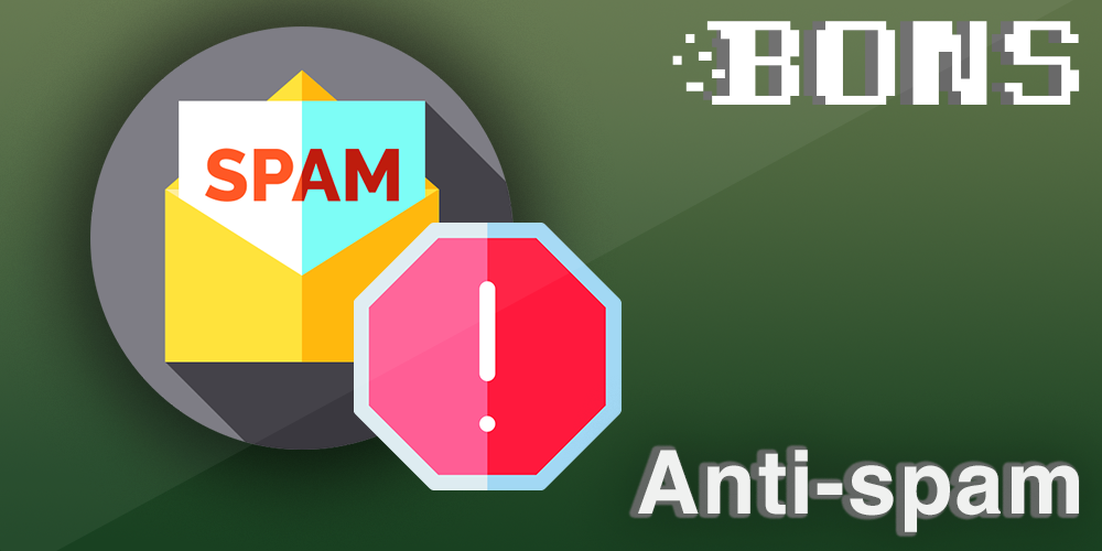 anti-spam policy at Bons casino