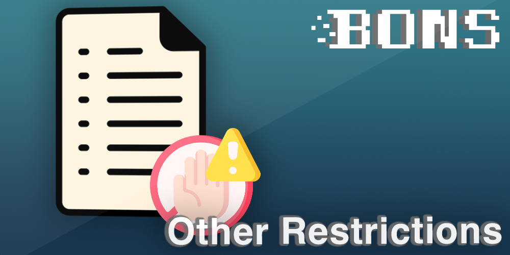 Restrictions at Bons casino
