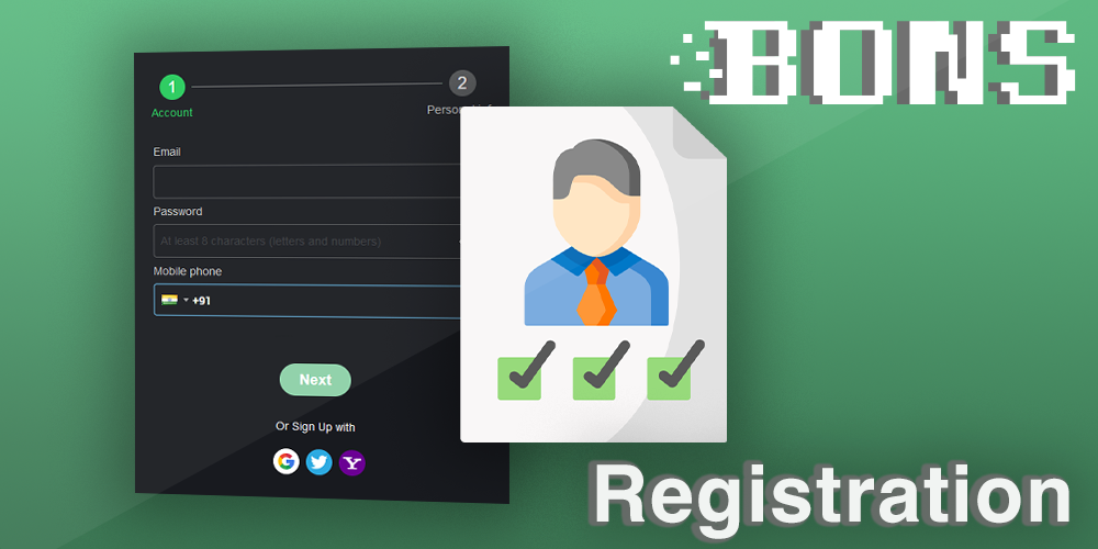 registration requirements at Bons casino